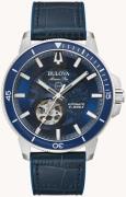 Bulova Herreklokke 96A291 Marine Star Blå/Gummi Ø45 mm