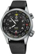 Oris Herreklokke 01 733 7705 4134-07 5 23 15FC Aviation Sort/Tekstil