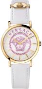 Versace Dameklokke VEK400321 Sølvfarget/Lær Ø36 mm