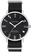 Nautica Herreklokke NAPCRF901 Sort/Tekstil Ø43 mm