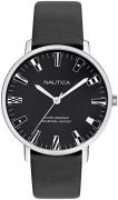 Nautica Herreklokke NAPCRF910 Sort/Lær Ø43 mm