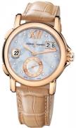 Ulysse Nardin Dameklokke 246-22-392 Dual Time Lady Hvit/Lær Ø37 mm