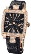 Ulysse Nardin Dameklokke 136-91AC-06-02 Ladies Caprice Sort/Lær Ø34