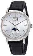 A. Lange & Söhne Herreklokke 384.026 Saxonia Sølvfarget/Lær