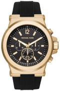 Michael Kors Herreklokke MK8445 Dylan Sort/Gummi Ø48 mm