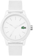 Lacoste 12.12 Herreklokke 2010984 Hvit/Gummi Ø42 mm