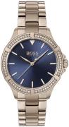 Hugo Boss Dameklokke 1502468 Blå/Rose-gulltonet stål Ø32 mm