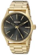 Nixon The Sentry Herreklokke A4501604-00 Sort/Gulltonet stål Ø38 mm