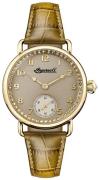 Ingersoll The Trenton Dameklokke I03603 Beige/Lær Ø34 mm