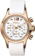 Breil Globe Dameklokke TW0293 Hvit/Lær Ø37 mm