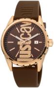 Just Cavalli 99999 Herreklokke JC1G082P0045 Brun/Gummi Ø42 mm