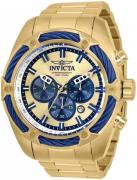 Invicta 99999 Herreklokke 31441 Flerfarget/Gulltonet stål Ø52 mm