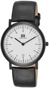 Danish Design 99999 Herreklokke IQ18Q820 Hvit/Lær Ø37 mm