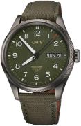 Oris Aviation Herreklokke 01 752 7760 4287-Set Grønn/Lær Ø44 mm