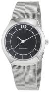 Danish Design Classic Dameklokke 3324566 Sort/Stål Ø30 mm