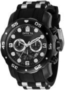 Invicta Pro Diver Herreklokke 34666 Sort/Stål Ø48 mm