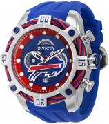 Invicta Nfl Herreklokke 35816 Blå/Gummi Ø52 mm