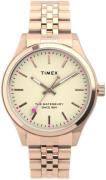 Timex 99999 Dameklokke TW2U23300D7 Antikkhvit/Rose-gulltonet stål