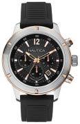 Nautica NSR Herreklokke A17654G Sort/Resinplast Ø46 mm