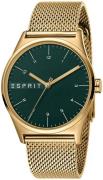 Esprit 99999 Herreklokke ES1G034M0075 Grønn/Gulltonet stål Ø40 mm