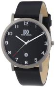 Danish Design Dress Herreklokke 3316327 Sort/Lær Ø40 mm