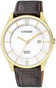 Citizen 99999 Herreklokke BD0043-08B Hvit/Lær Ø39 mm