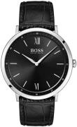 Hugo Boss Herreklokke 1513647 Sort/Lær Ø40 mm