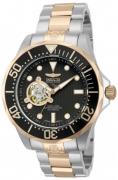 Invicta Herreklokke 13708 Pro Diver Sort/Rose-gulltonet stål Ø47 mm