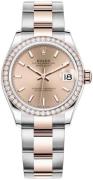 Rolex Dameklokke 278381RBR-0009 Datejust 31 Rosegullfarget/18 karat