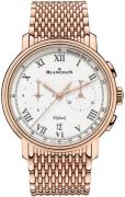 Blancpain Herreklokke 6680F-3631-MMB Villeret Hvit/18 karat rosé