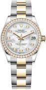 Rolex Dameklokke 278383RBR-0027 Datejust 31 Hvit/18 karat gult gull