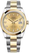 Rolex Dameklokke 126203-0018 Datejust 36 Gulltonet/18 karat gult gull