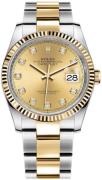 Rolex Dameklokke 126233-0018 Datejust 36 Gulltonet/18 karat gult gull