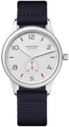 Nomos Glashütte Herreklokke N-775 Club Hvit/Tekstil Ø41.5 mm