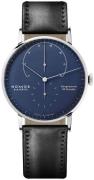 Nomos Glashütte Herreklokke N-935 Lambda Blå/Lær Ø42 mm