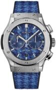 Hublot Herreklokke 521.NX.2710.NR.ITI18 Classic Fusion Blå/Gummi