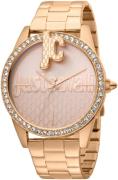 Just Cavalli Dameklokke JC1L100M0095 Rosegullfarget/Rose-gulltonet