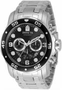 Invicta Herreklokke 34665 Pro Diver Sort/Stål Ø48 mm