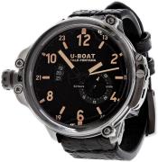 U-Boat Herreklokke 8189 Classico Sort/Lær Ø50 mm