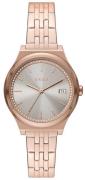 DKNY Dameklokke NY2950 Parsons Grå/Rose-gulltonet stål Ø34 mm