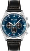 Hugo Boss Herreklokke 1513866 Pioneer Blå/Lær Ø44 mm