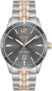 Hugo Boss Herreklokke 1513903 Drifter Grå/Rose-gulltonet stål Ø42