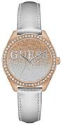 Guess Dameklokke W0823L7 Dress Flerfarget/Lær Ø36 mm