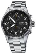 Oris Herreklokke 01 774 7699 4134-07 8 22 19 Aviation Sort/Stål Ø44