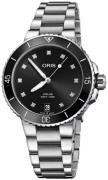 Oris Dameklokke 01 733 7731 4194-07 8 18 05P Diving Sort/Stål Ø36.5