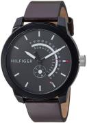 Tommy Hilfiger Herreklokke 1791478 Sort/Lær Ø44.2 mm