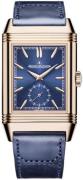 Jaeger LeCoultre Herreklokke 398258J Reverso Blå/Lær