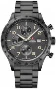 Swiss Military Herreklokke SM34084.04 Chrono Grå/Stål Ø42 mm