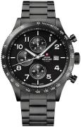 Swiss Military Herreklokke SM34084.03 Chrono Sort/Stål Ø42 mm