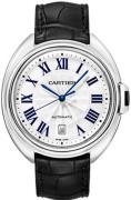 Cartier Herreklokke WGCL0005 Calibre de Hvit/Lær Ø40 mm